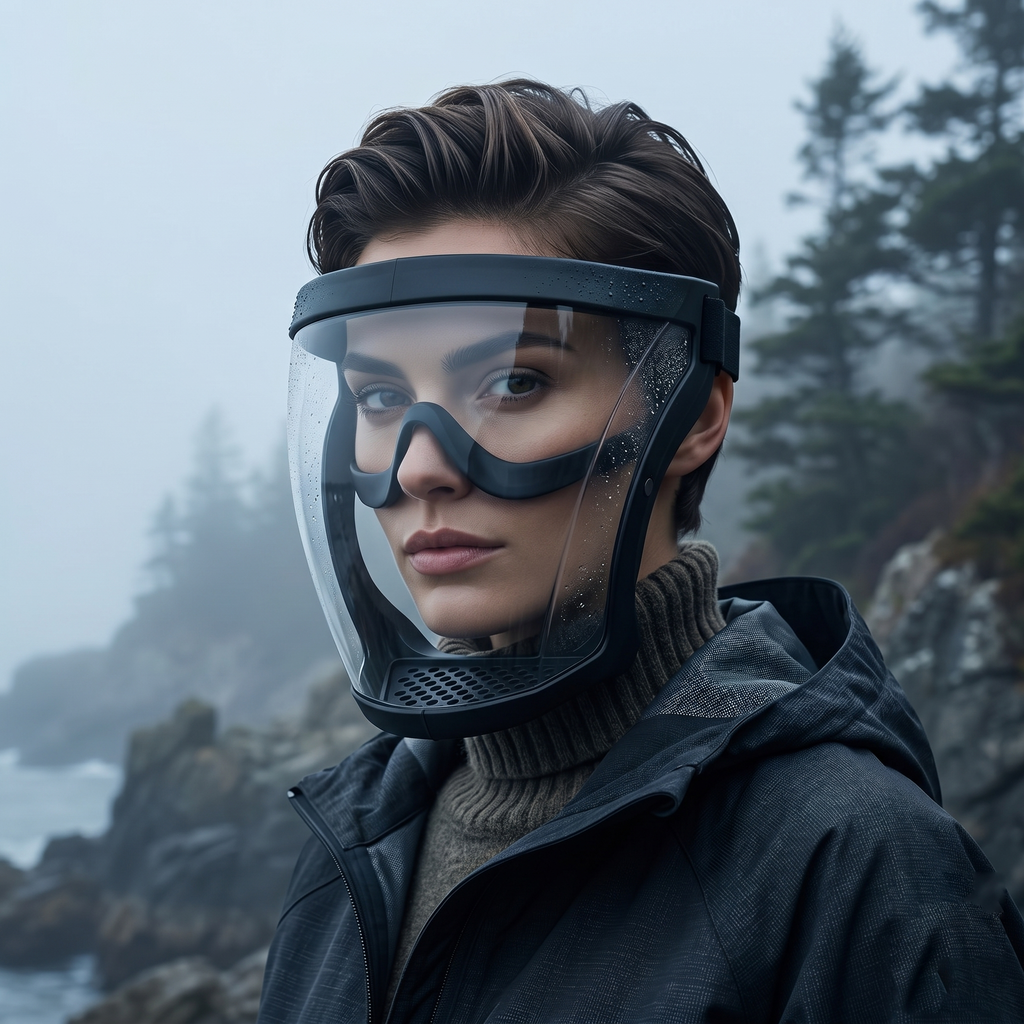 High-Definition Transparent Anti-Fog Protective Face Shield