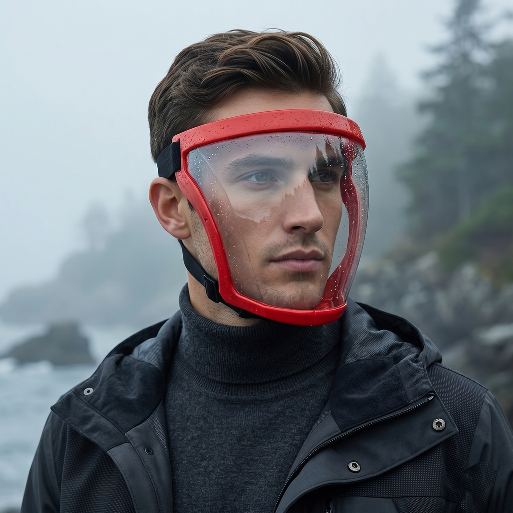High-Definition Transparent Anti-Fog Protective Face Shield