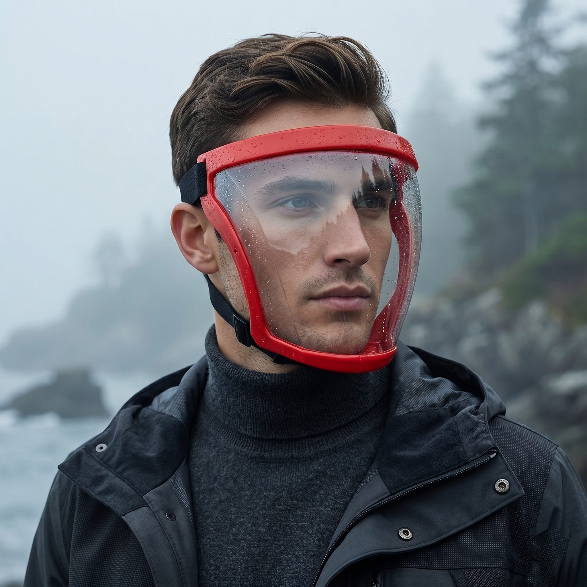 High-Definition Transparent Anti-Fog Protective Face Shield