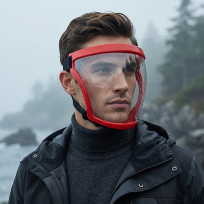 High-Definition Transparent Anti-Fog Protective Face Shield