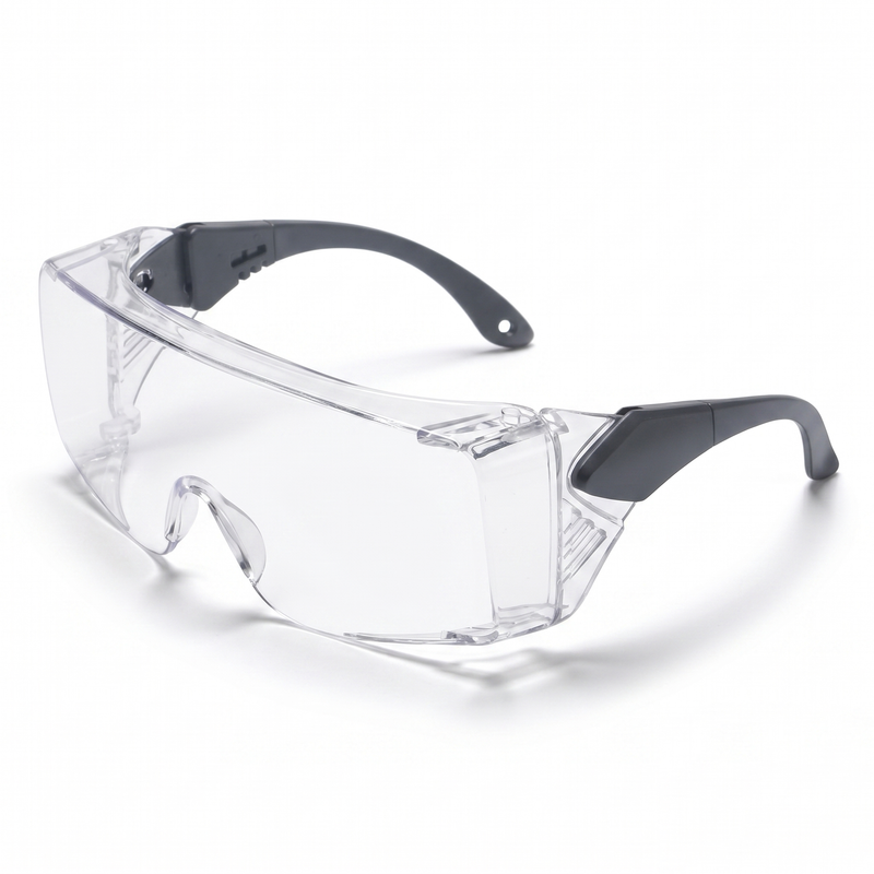Anti-Splash Safety Goggles with Adjustable Temples