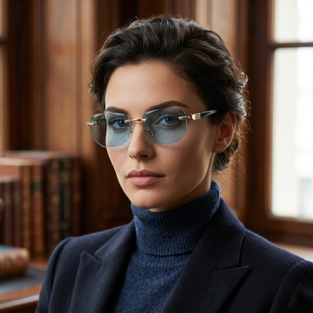 Green-Edged Anti-Blue Light Reading Glasses