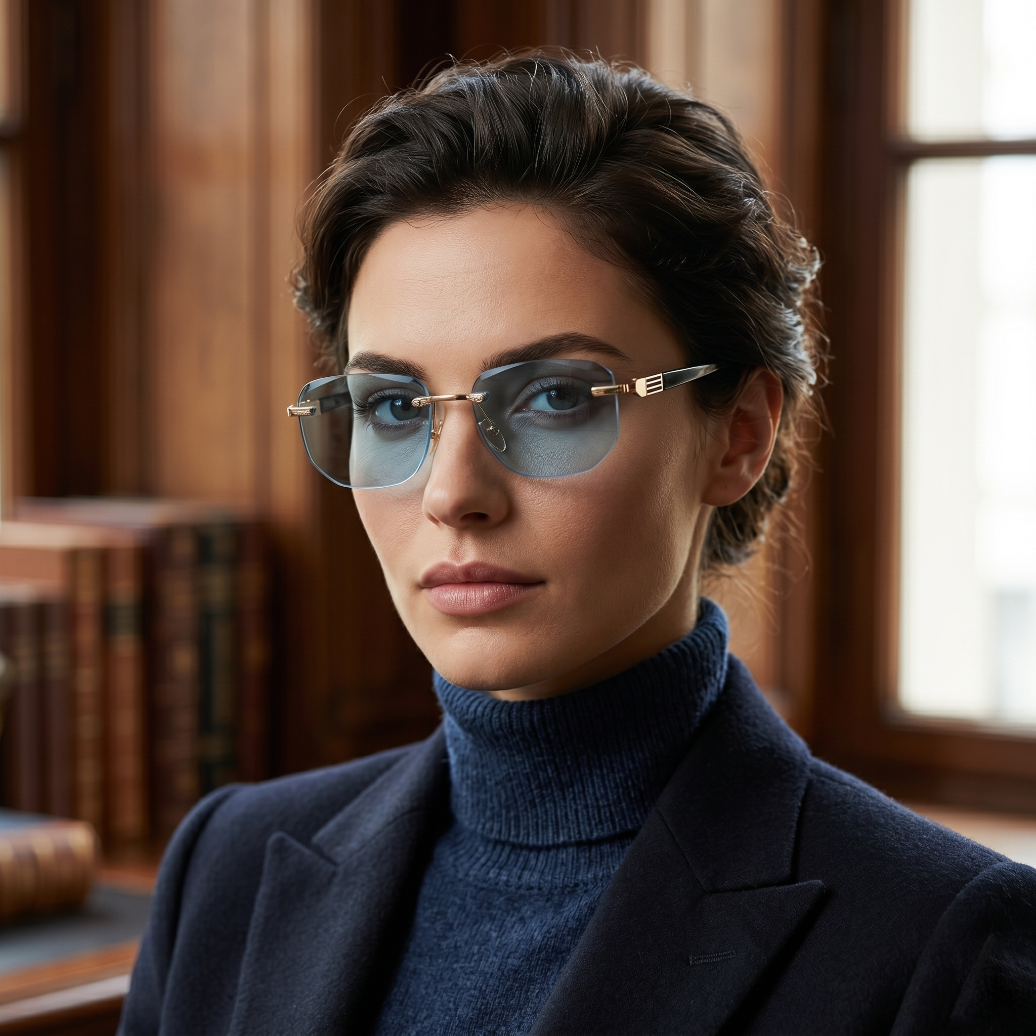Green-Edged Anti-Blue Light Reading Glasses
